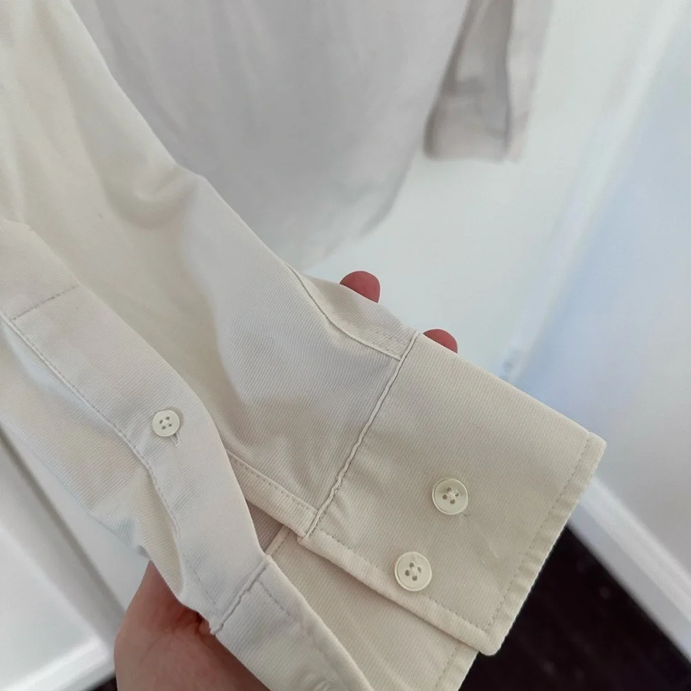 RHONE white button down classic fit dress shirt size small